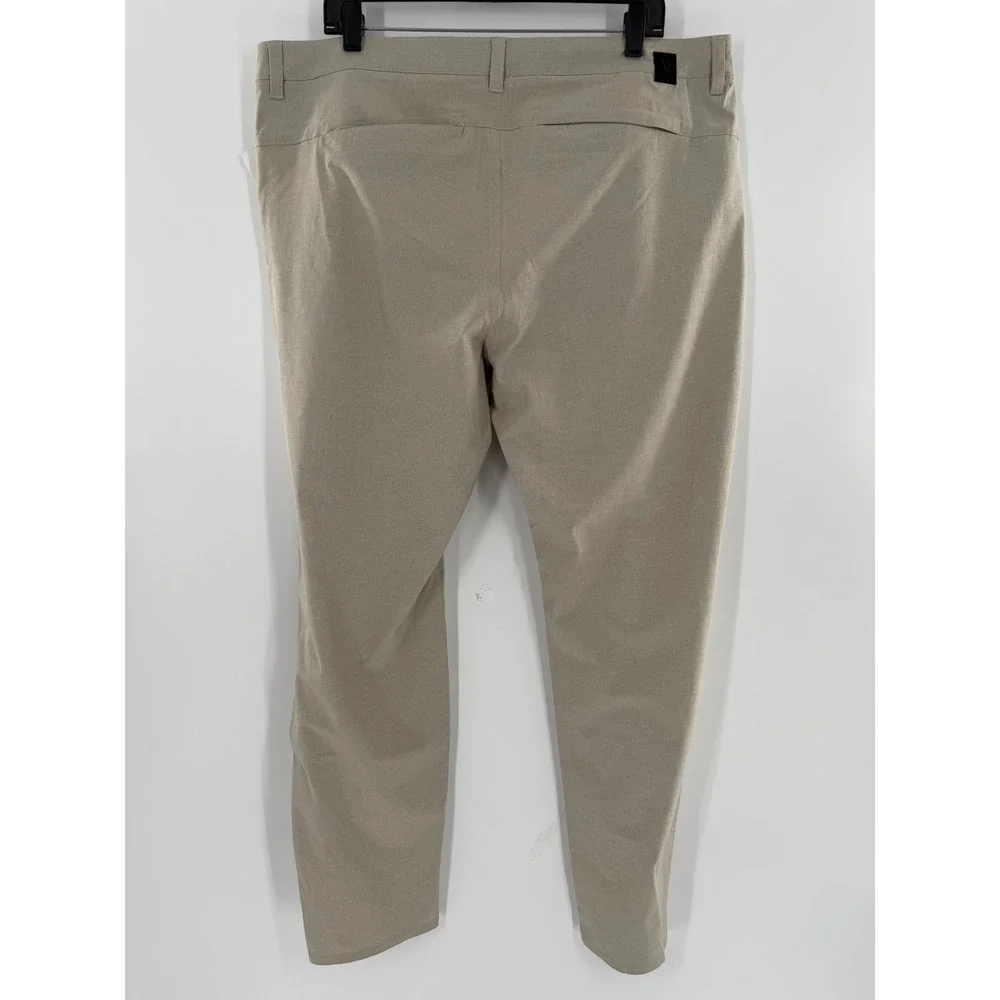 Vuori Meta Pant Khaki Tan Mens Size 38 Performance‎ Chino Trousers V431